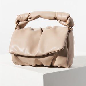 Anthropologie soft faux leather mini crossbody clutch/bag,  NWOT in taupe